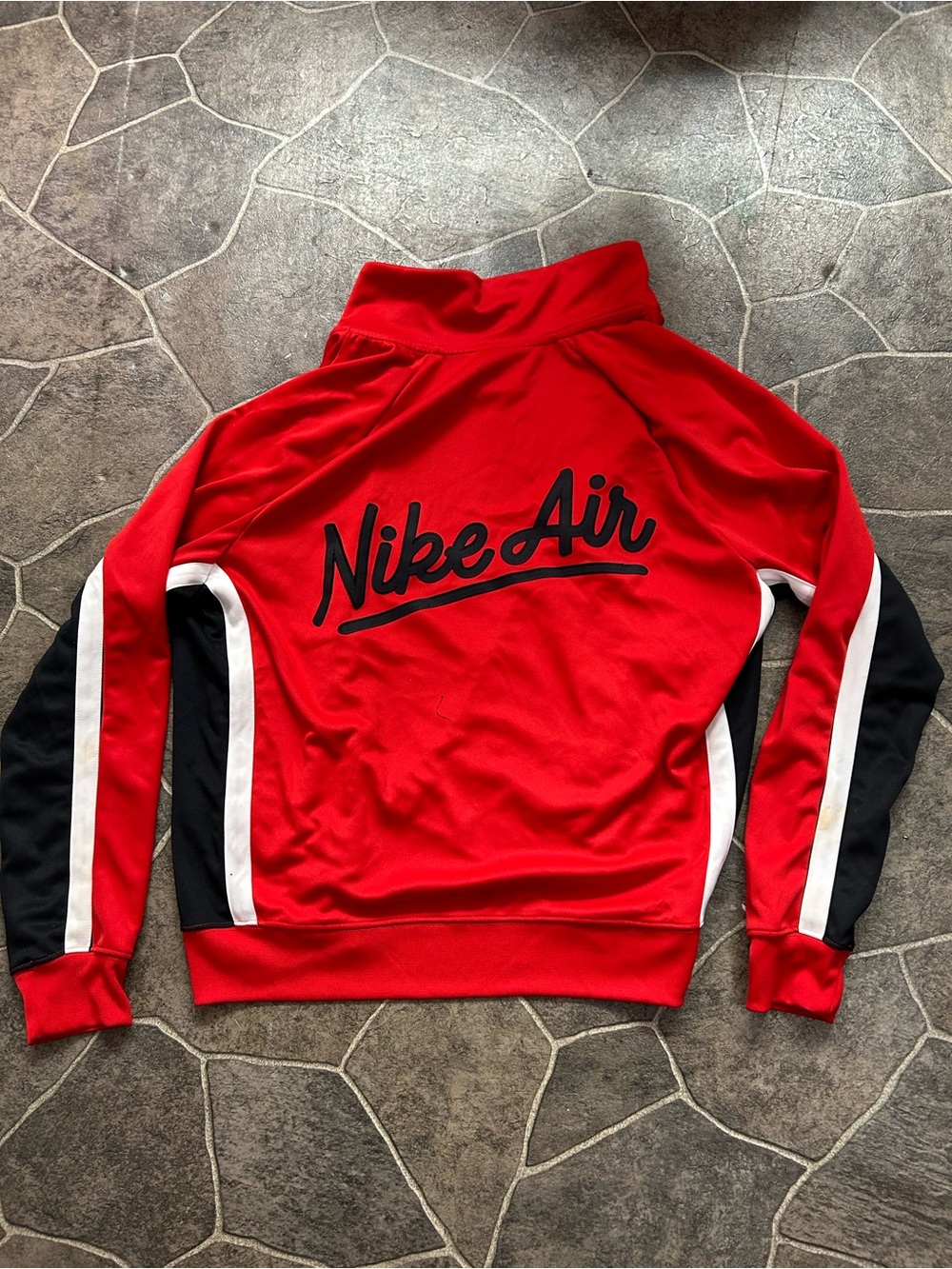 Nike Red Track Jacket with Black & White Accents